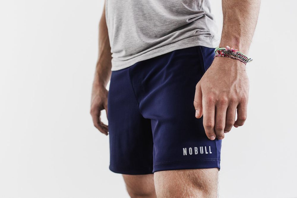 NOBULL Lightweight 7" Şort Erkek - Lacivert - Turkiye (SDN-280931)